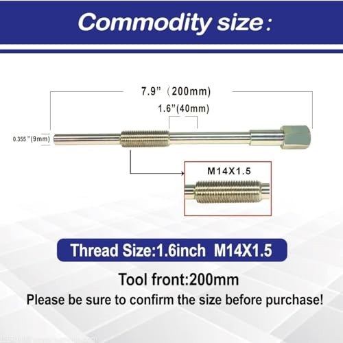 Hardened Primary Clutch Puller Tool for UTVs, ATVs – M12 × 1.75 & M14 × 1.5