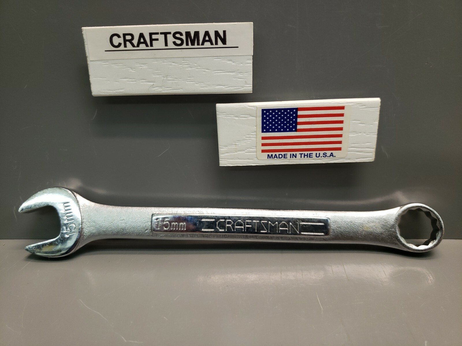 Craftsman 15mm Metric Combination Wrench E 44577 NOS **USA*** NEW!