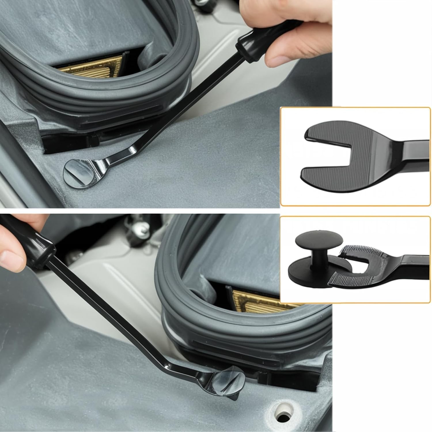 5-Pc Auto Body Repair Tools: Effortless Clip Remover Set with Ergonomic Handles