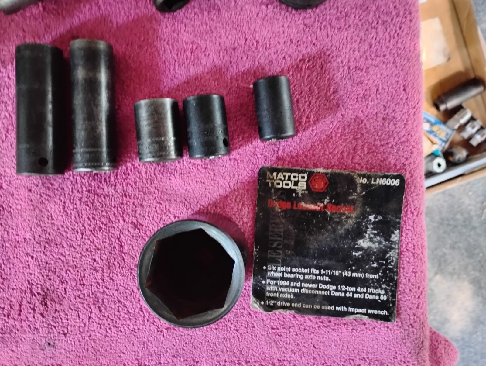 Snap -On & MAC 1/2dr Metric Impact Sockets Deep & Shallow Plus Grey Pneumatic .