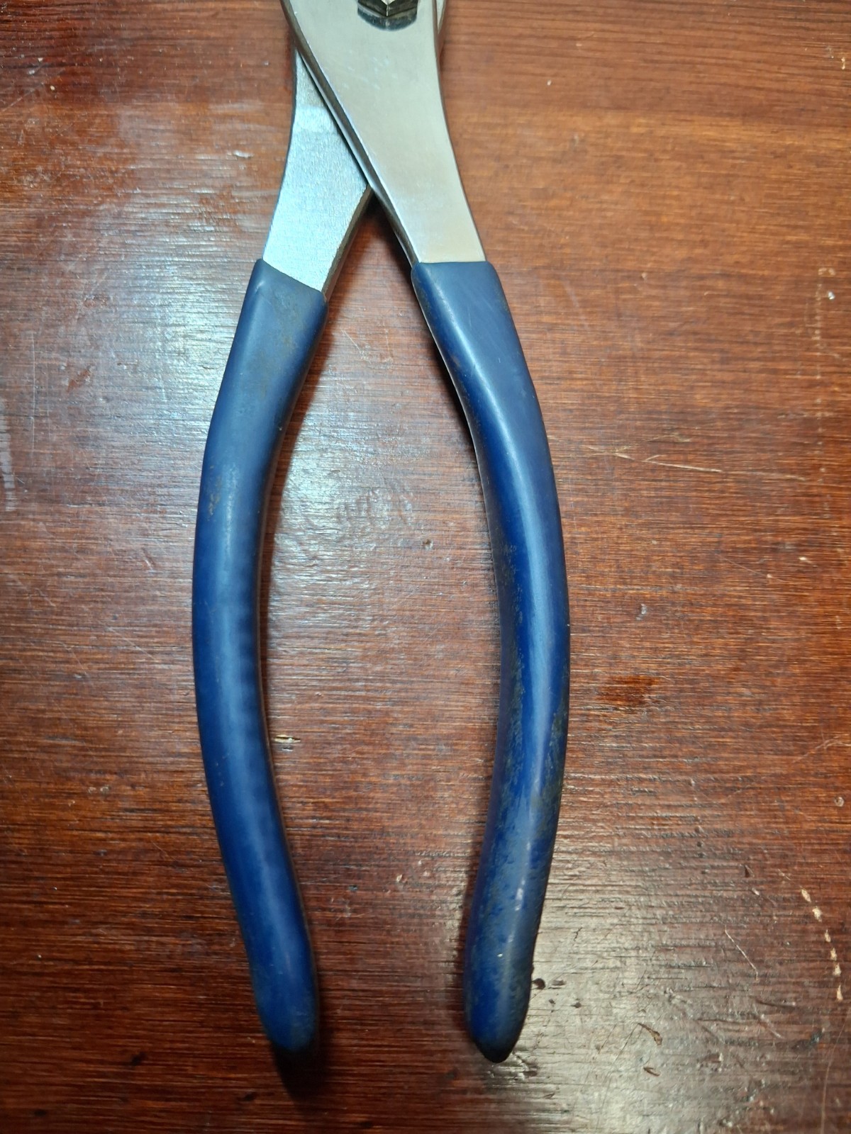 Fuller Slip Joint Pliers No. 112 Rubber Grip Made in Japan 8″ dark blue handles
