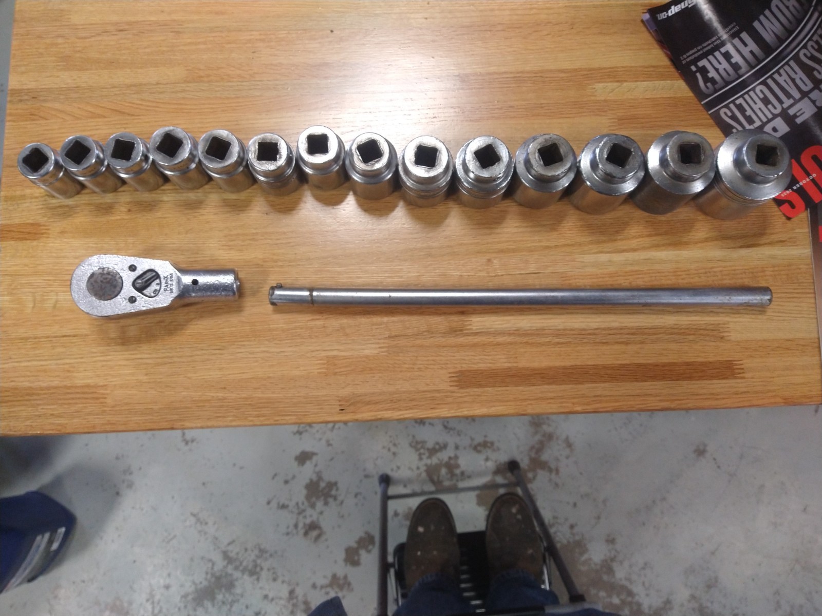 SNAP-ON tools PAR-X 3/4″ DRIVE UR72 SOCKET WRENCH 14 sockets 1 1/8-2 1/8SET
