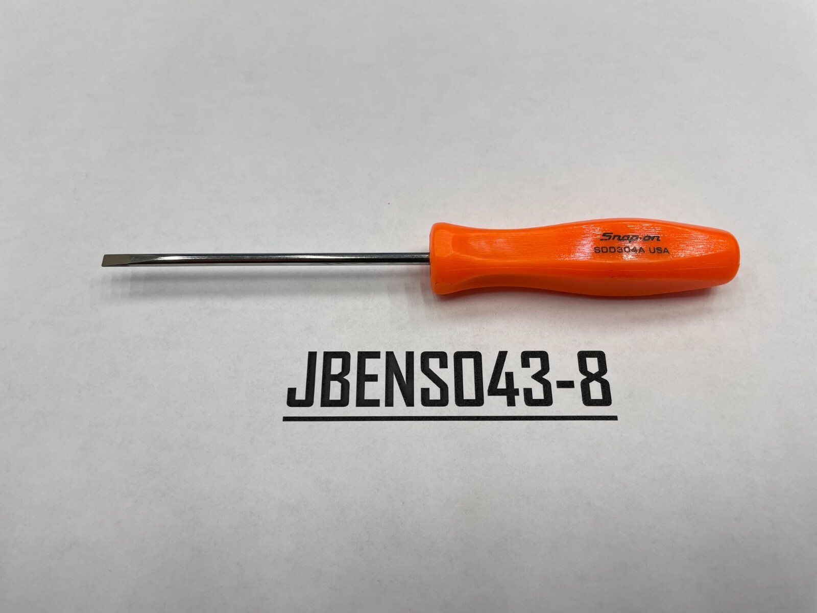 Snap-on Tools USA NEW ORANGE 1/8″ Mini Hard Grip Flat Head Screwdriver SDD304AO