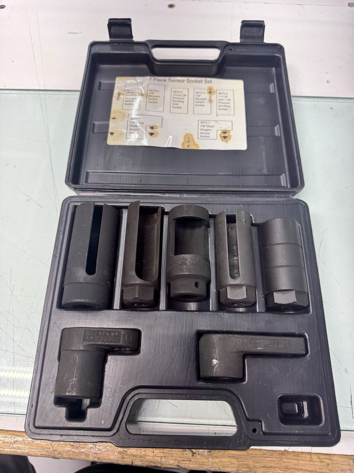 CORNWELL TOOLS # HRC4673 7 PIECE OXYGEN SENSOR WRENCH/SOCKET KIT