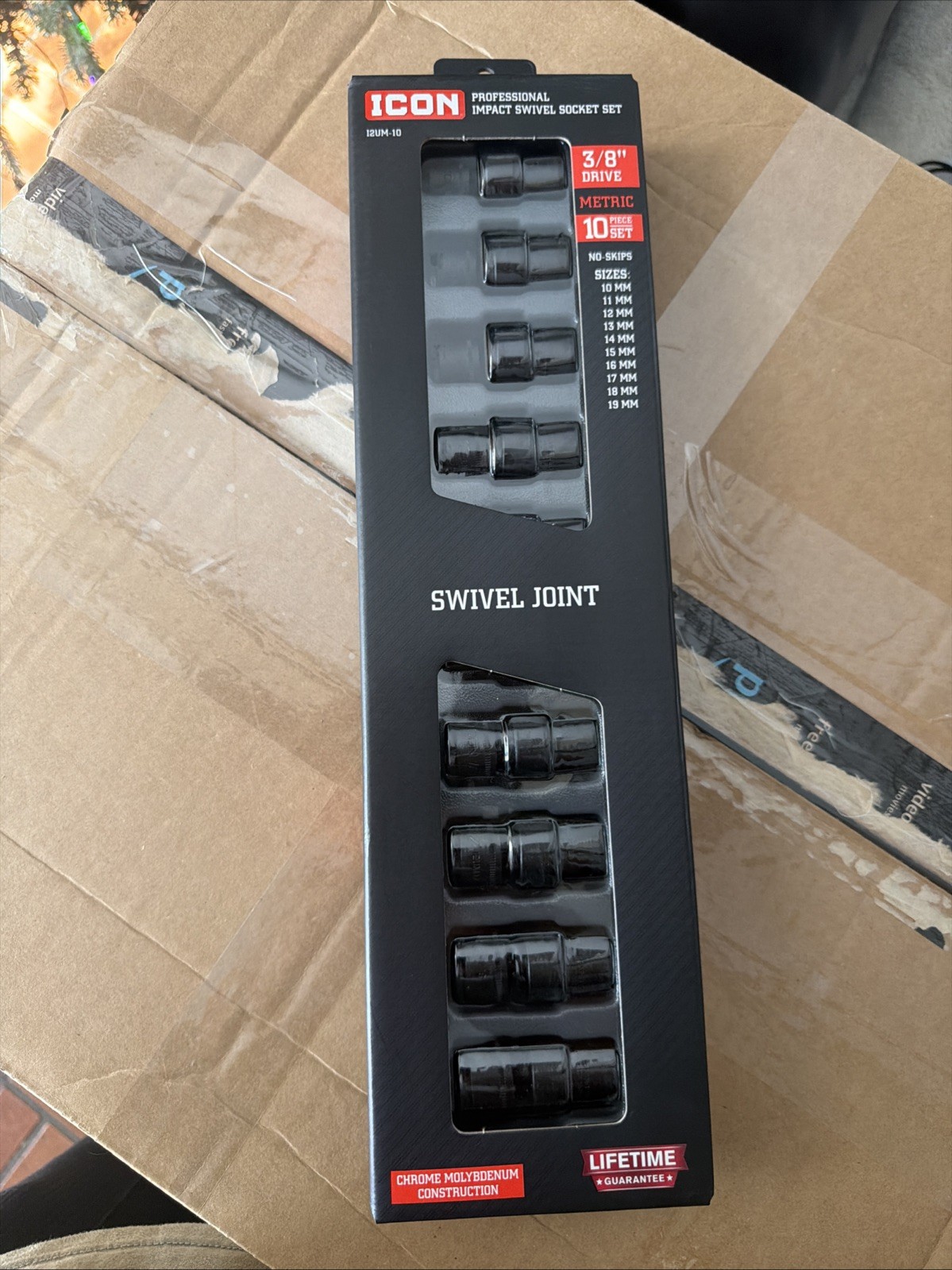 Icon Professional Impact Swivel Metric Socket Set 3/8in. Drive | I2UM-10 | 59747