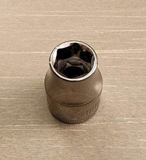 Craftsman USA 9mm Socket 6 Point 3/8″ Drive Inverted G2 43541