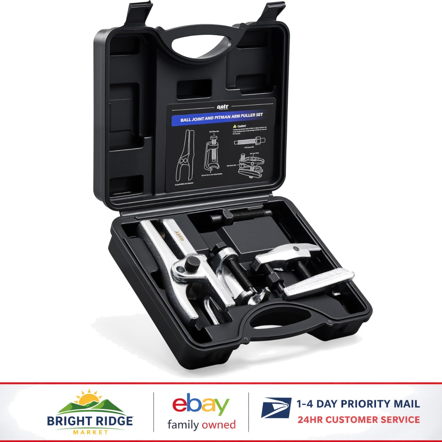 Professional Quality Pitman Arm and Tie Rod Puller Set for Vehicle Maintenance