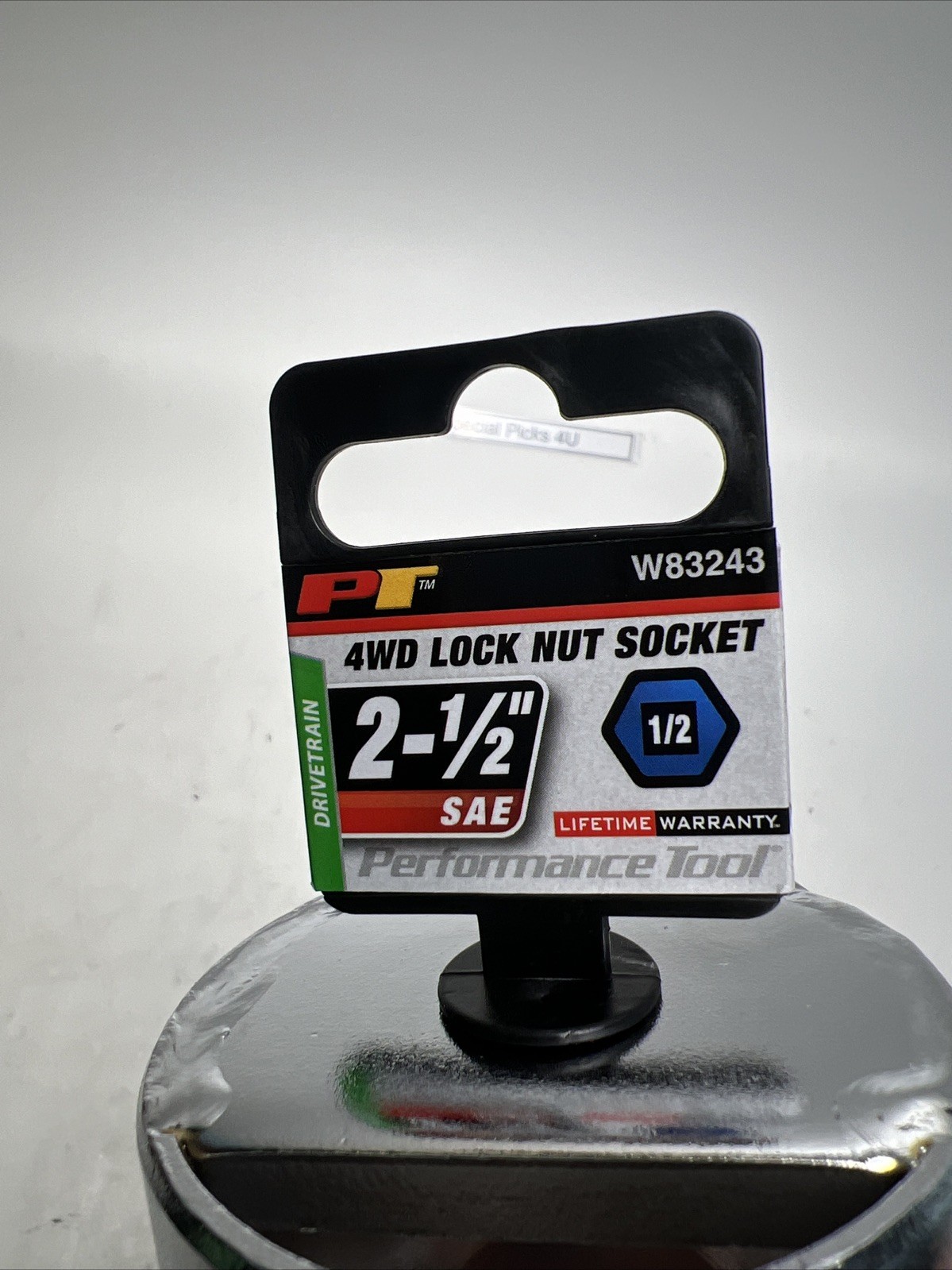 Performance Tool W83243 1/2 Drive Lock nut Skt 2-1/2 Inch Hex