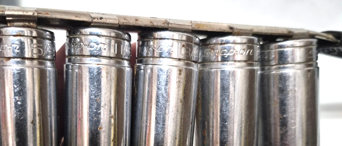 Snap-on 3/8″ Drive 10 PC 6pt Point Deep Socket Set.. missing 9/16″