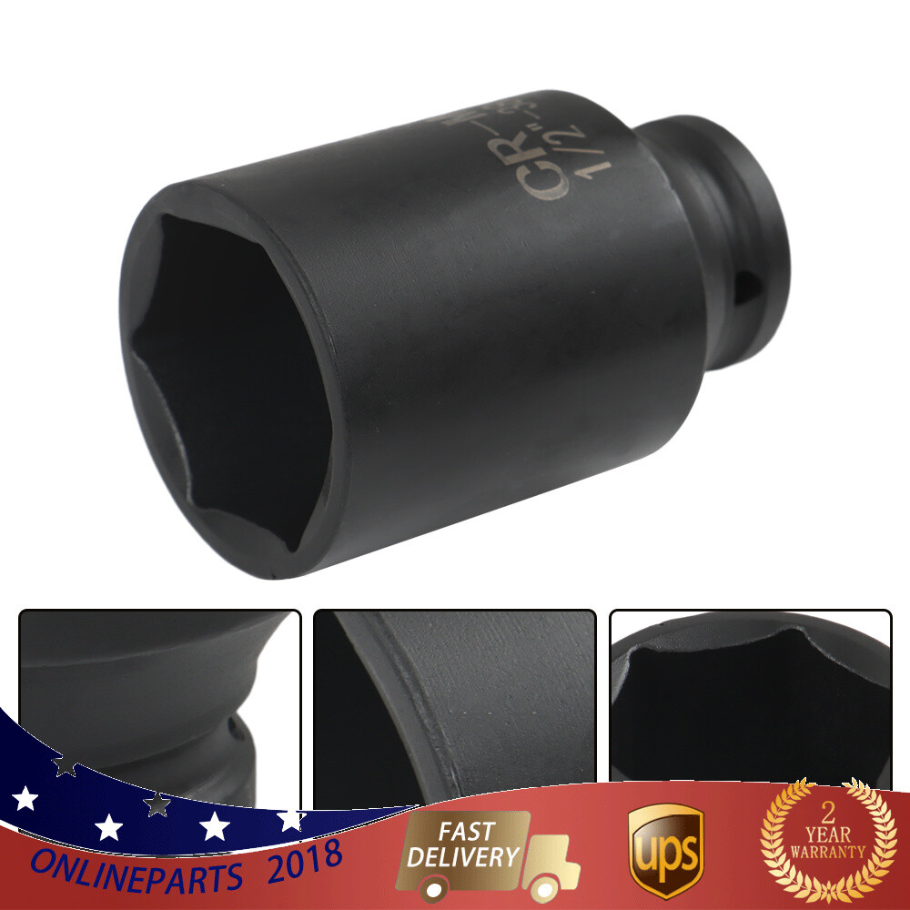 1/2″ Drive Metric Axle Hub Nut Socket 29-38mm 9Pcs Deep Impact Socket Set