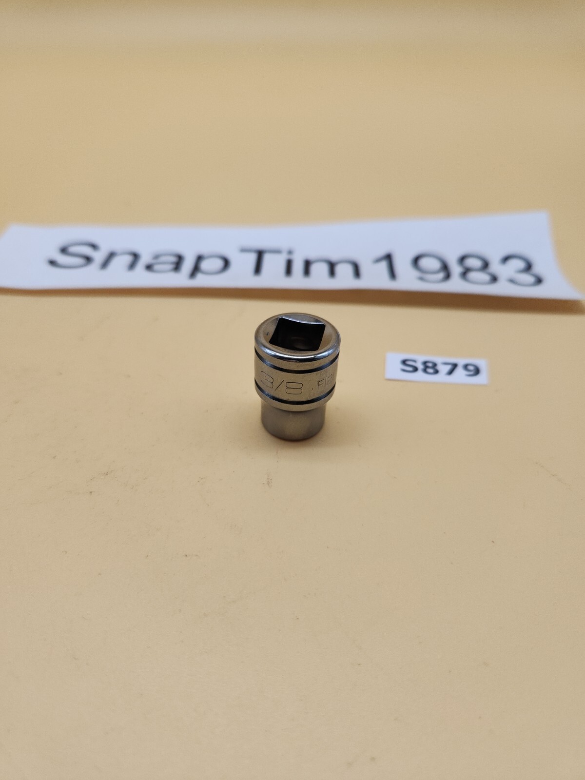 Snap-on Tools F121 3/8″ Drive 3/8″ SAE 12 point Shallow Chrome Socket USA