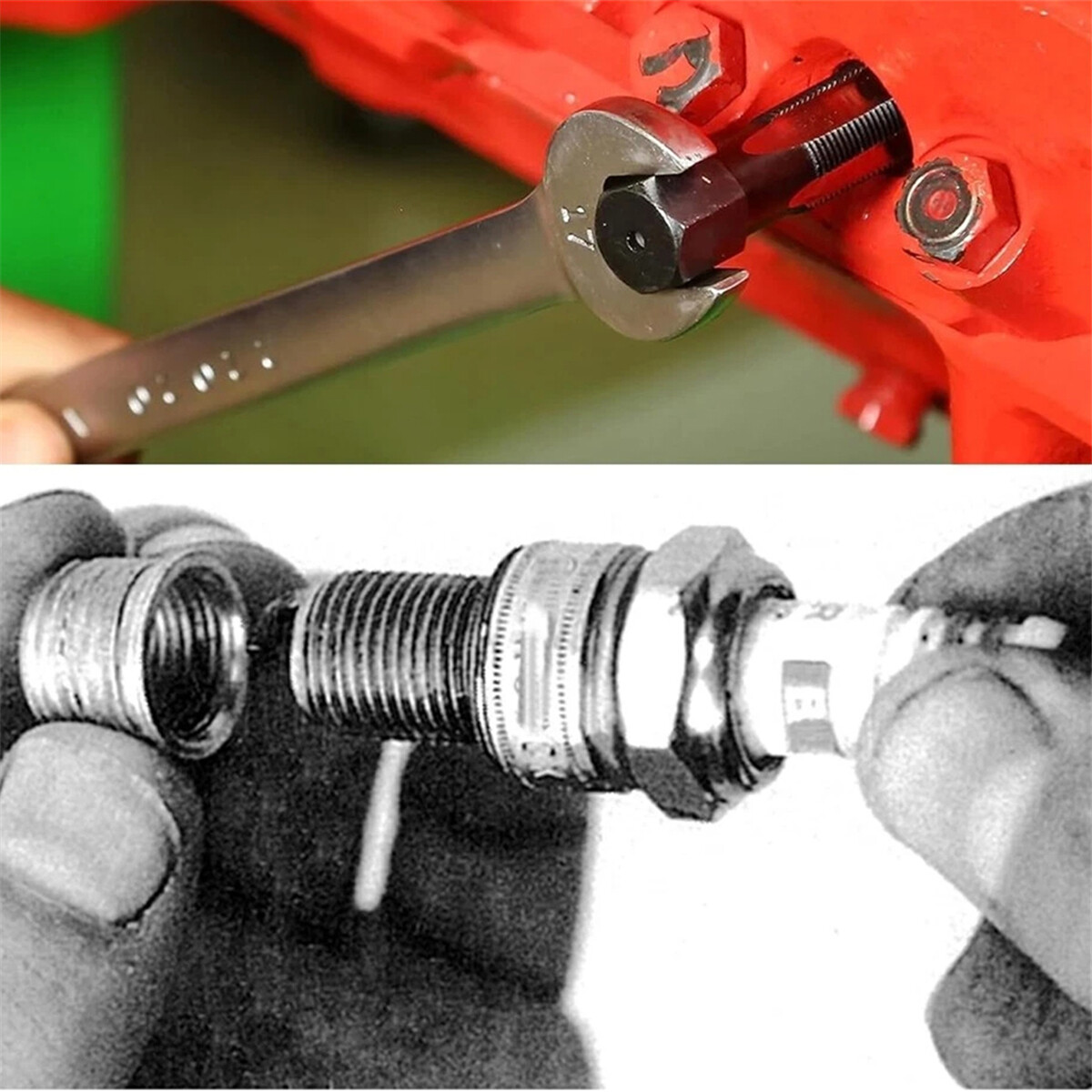 14mm Spark Plug Rethread Thread Repair Kit Helicoil Reamer Tap Tool w/ 4 Inserts