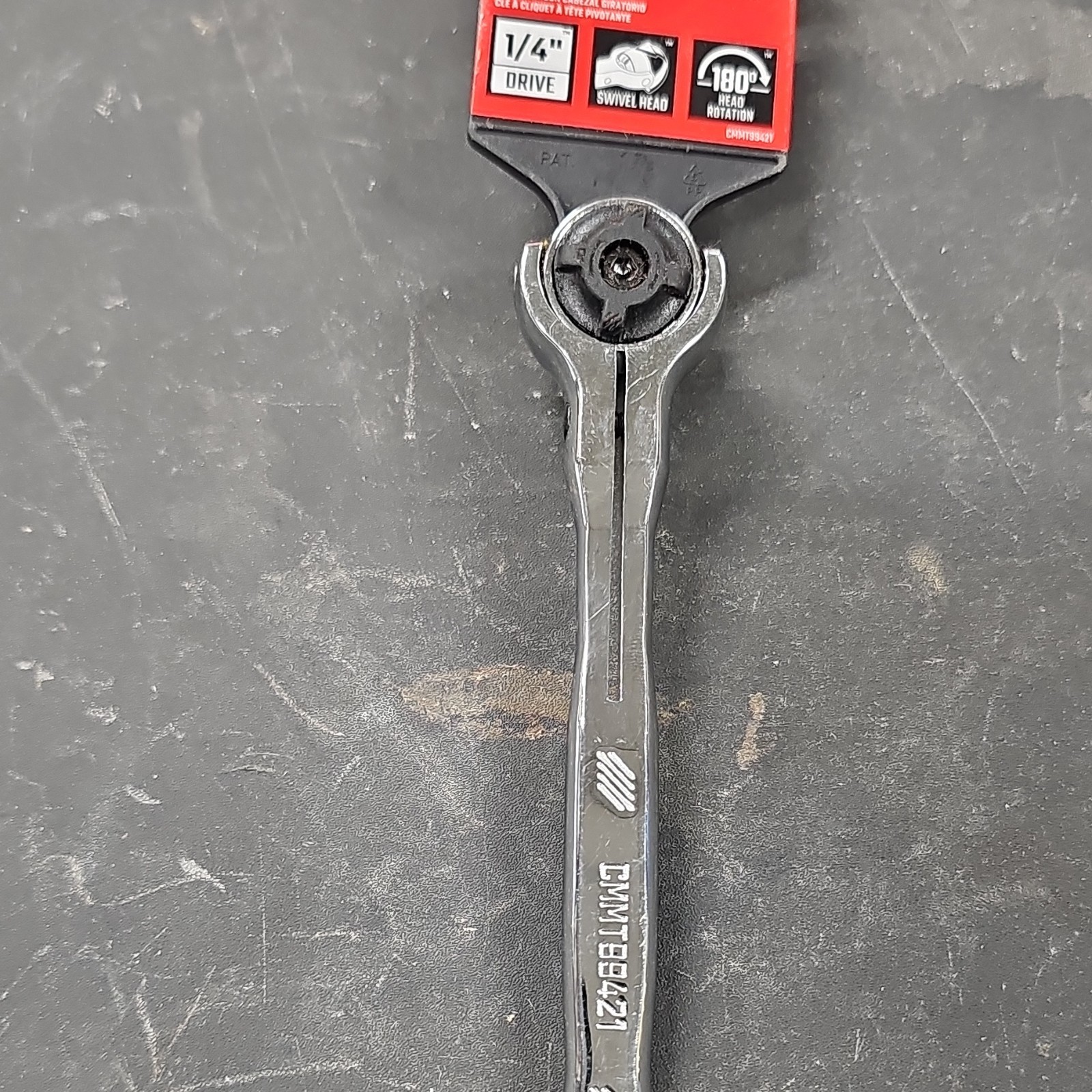 NEW 1/4″ Craftsmans 180° Ratchet. Part # CMMT99421