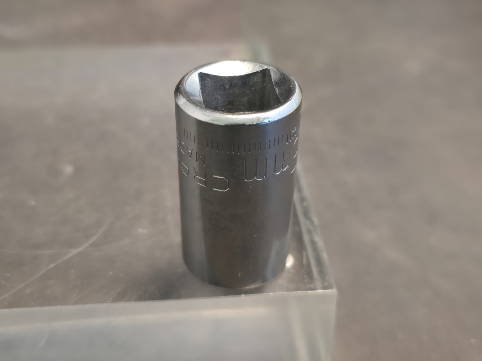 Vintage Craftsman 15mm Socket 1/2″ Dr. 12 Pt. Shallow Socket G 44236 USA