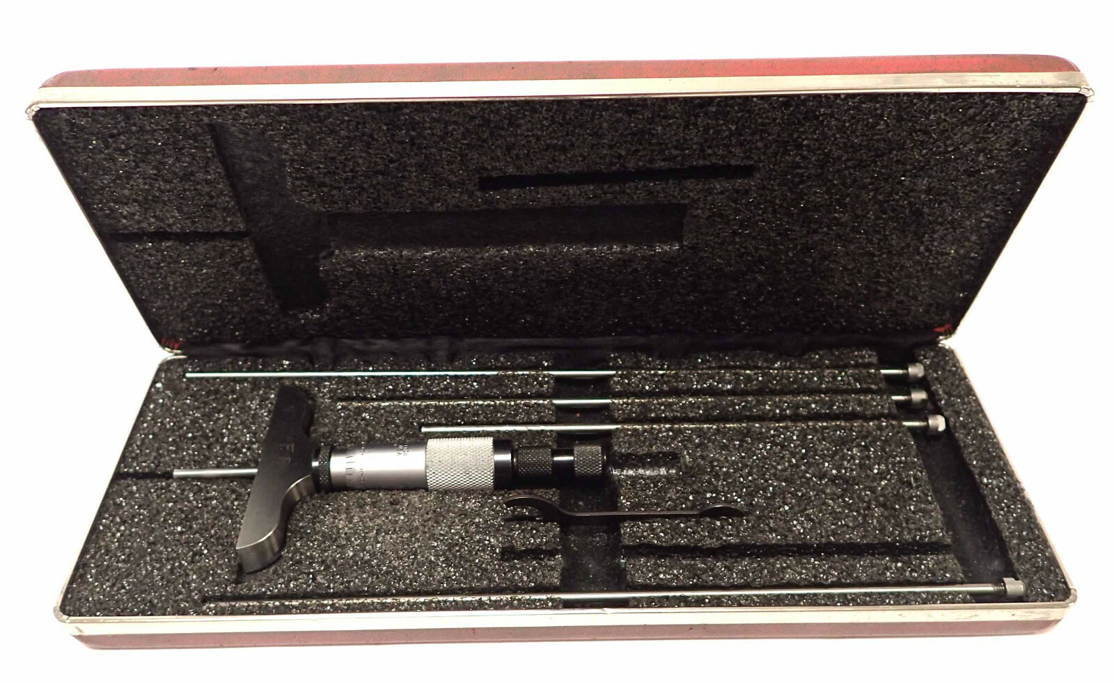 STARRETT 440 SERIES 150RL DEPTH MICROMETER SET, RANGE 0-225MM!