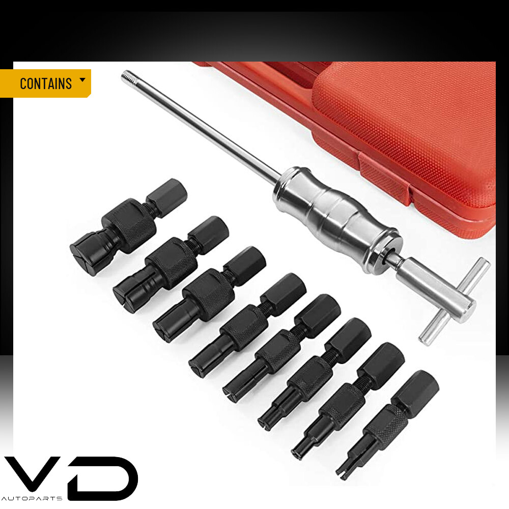 9pc/Set Inner Bearing Puller Remover Slide Hammer Internal Kit 8-32mm Blind Hole