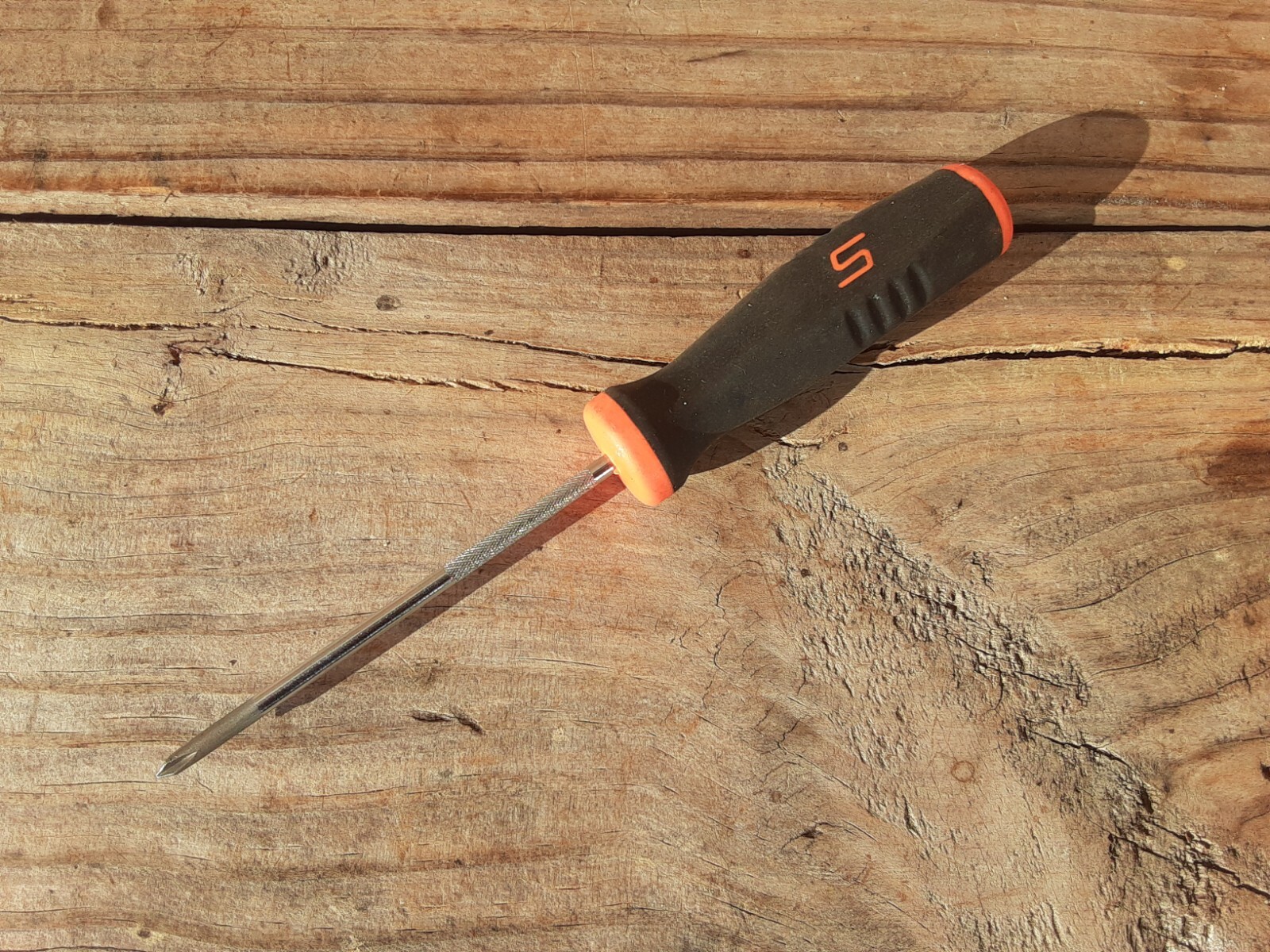 SNAP ON SGDP300 BLACK ORANGE SOFT GRIP HANDLE #0 PHILLIPS MINI SCREWDRIVER SGDP