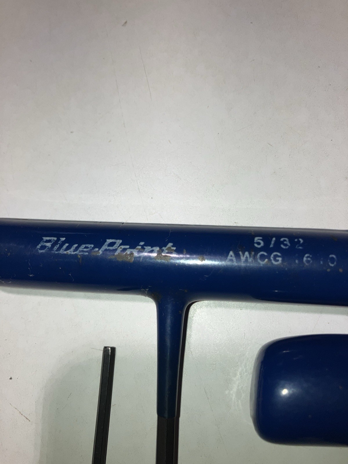 5 Piece Blue Point 6 point SAE Blue Handle Hex Allen Key T Handle AWCG