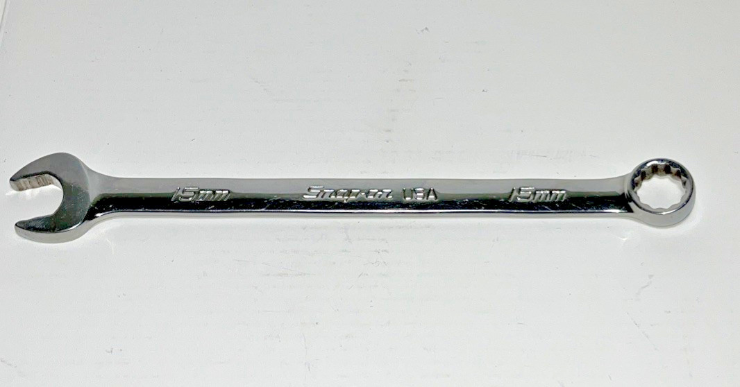 Snap – on Tools 15 mm Flank Drive Plus 12 Point Combination Wrench SOEXM15 USA