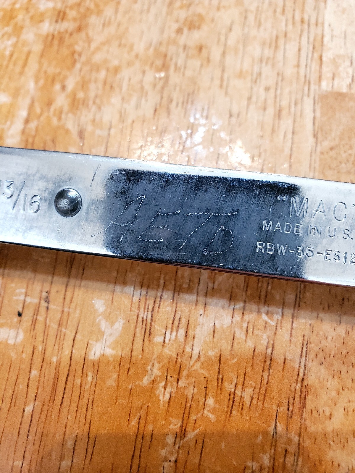 Mac Tools 13/16″ 12PT-15/16″ Spline End Chrome Ratcheting Wrench RBW-35-ES126