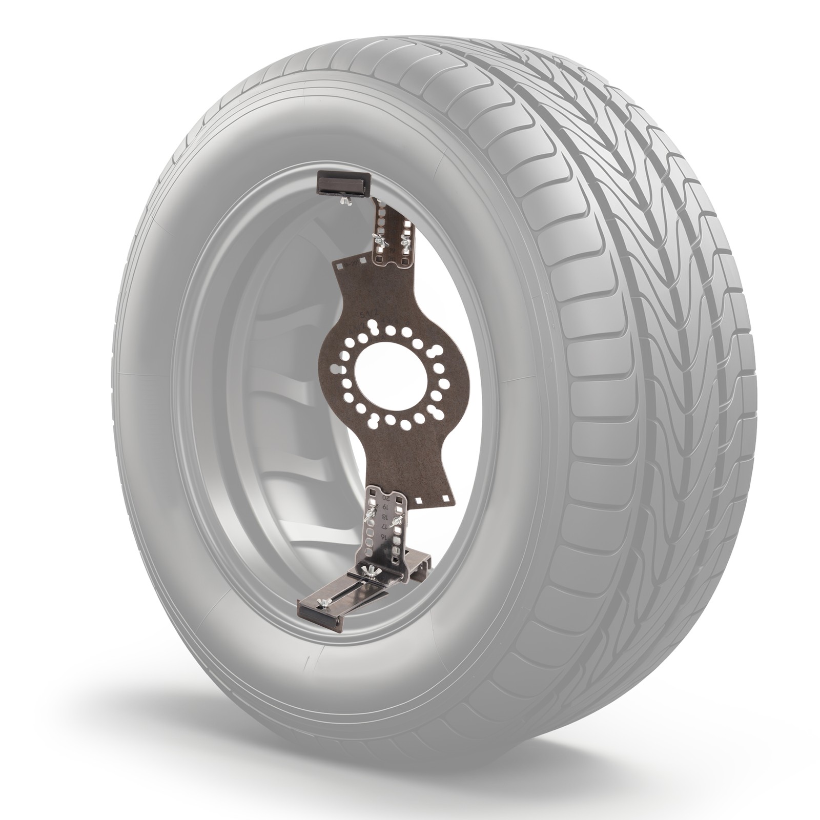 14″-22″ Wheel Fitment Simulator Tool Tire Size For Testing Size 5-Lug Pattern