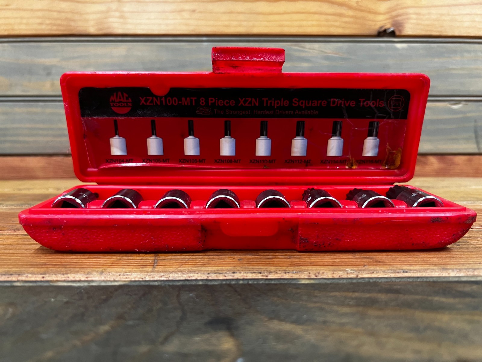 Mac Tools XZN100-MT 3/8″ Drive Triple-Square Driver Set