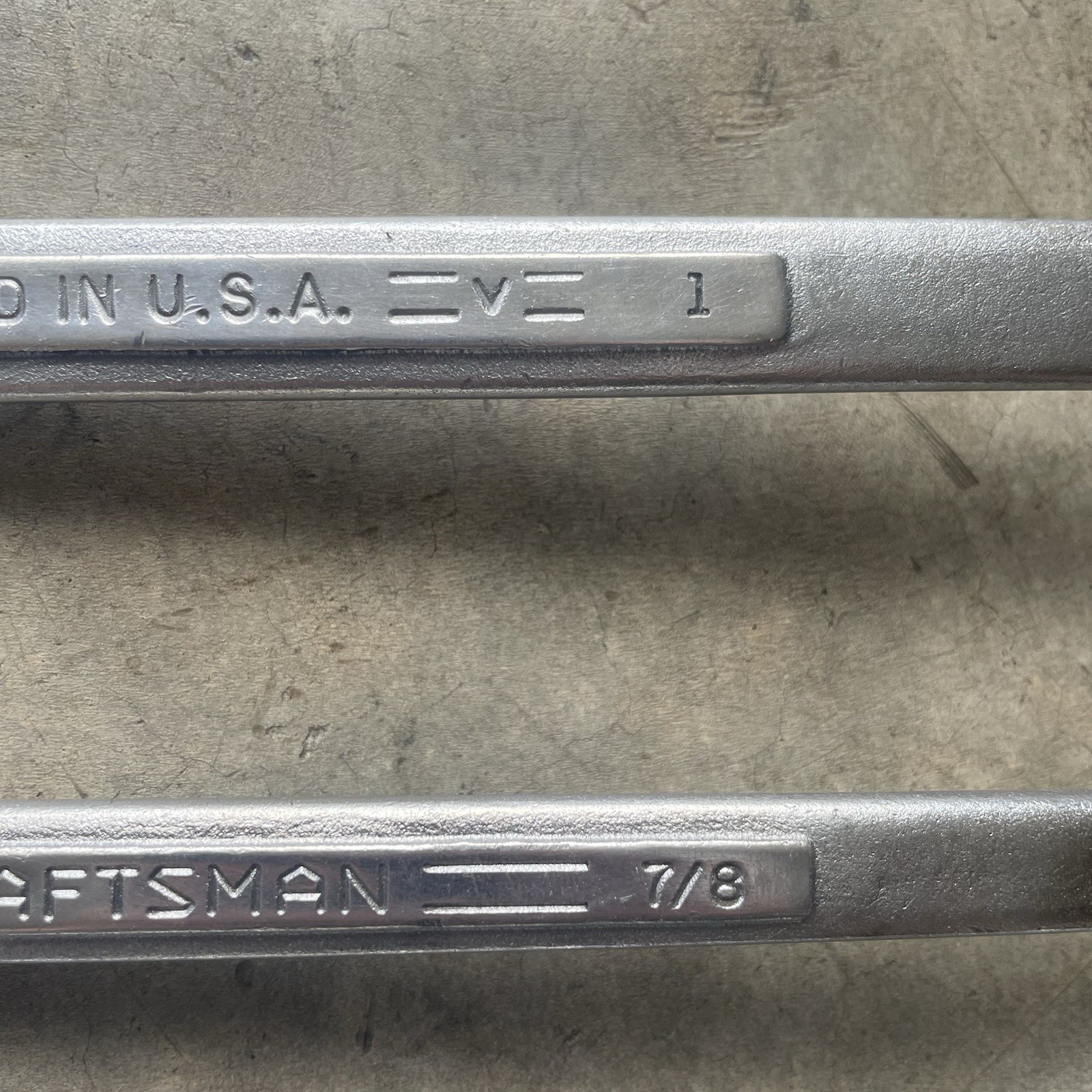 Vintage Craftsman 4pc 12 point SAE Double Offset Box End Wrench Set USA Made =V=