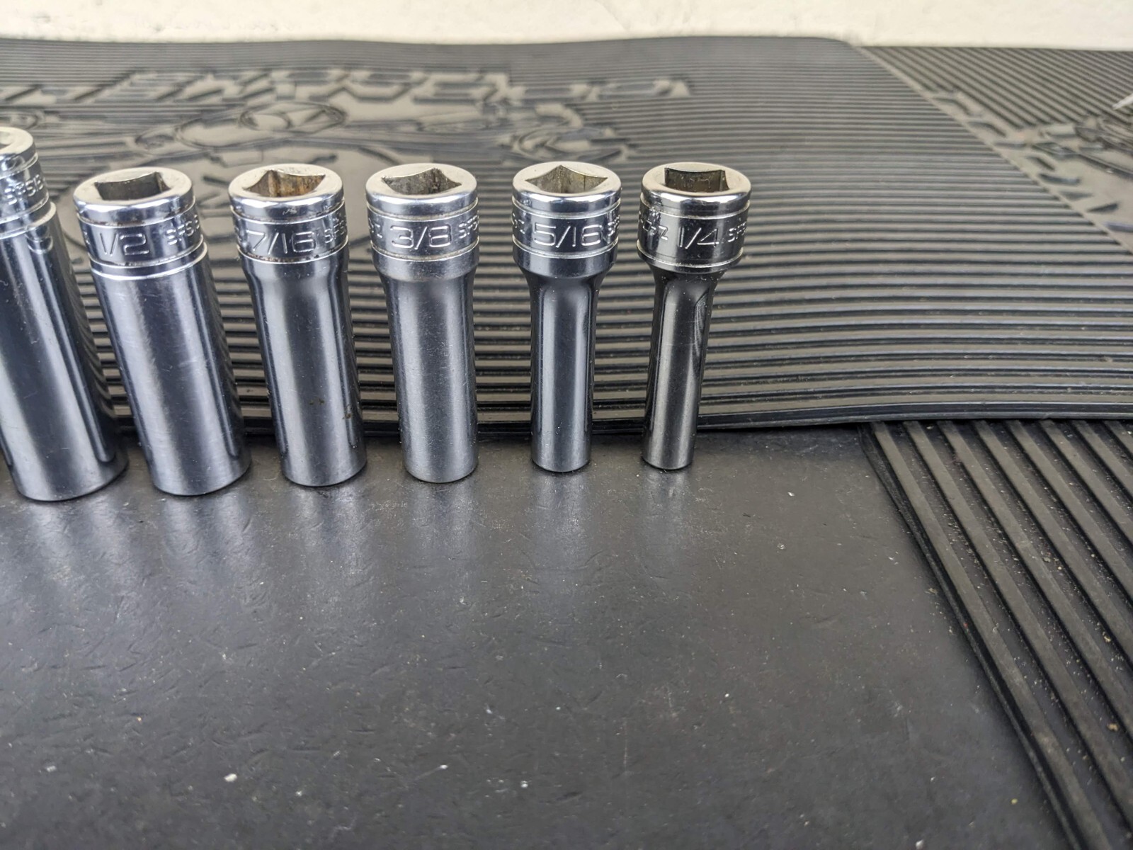 #bg228 Snap on Tools 211SFSY 3/8″ Drive Deep Chrome Socket Set Socket Set