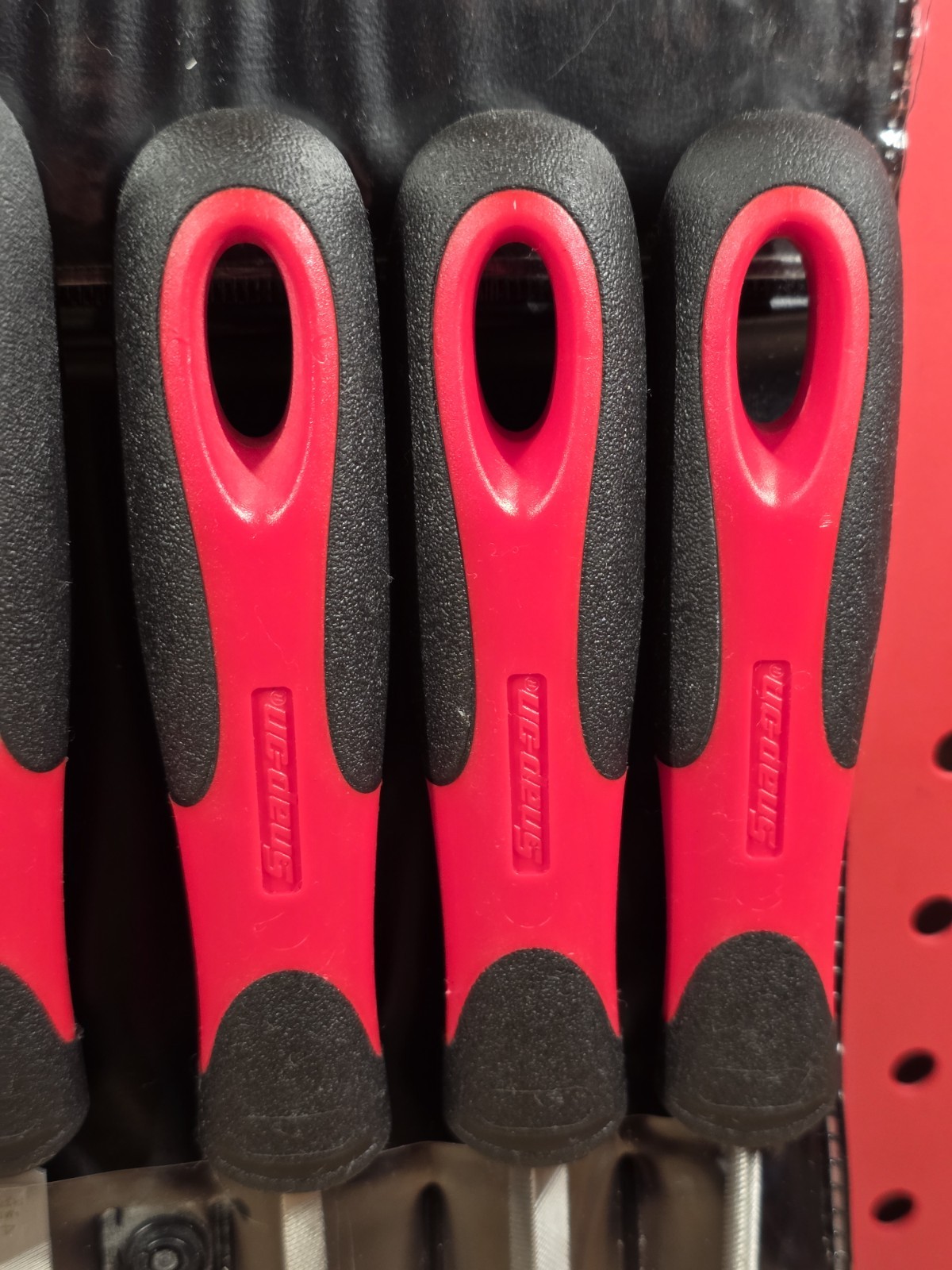 Snap-on Tools NICE SGFMN106 6-Piece Soft Grip Miniature File Set Red Handles