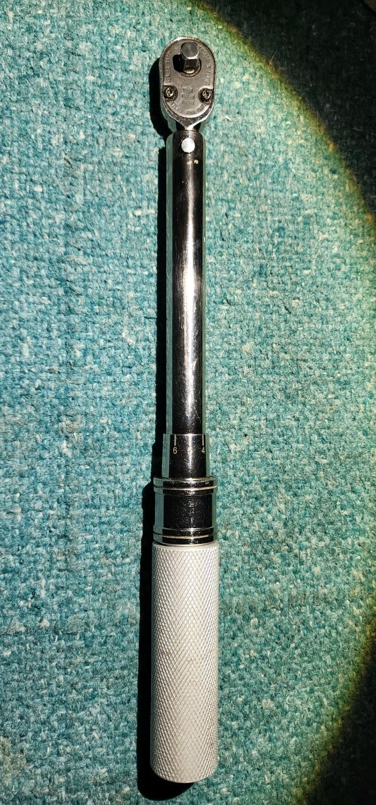 Snap On USA 1/4″ Adjustable Click-Type Ratcheting Torque Wrench QD1R200A. Used.