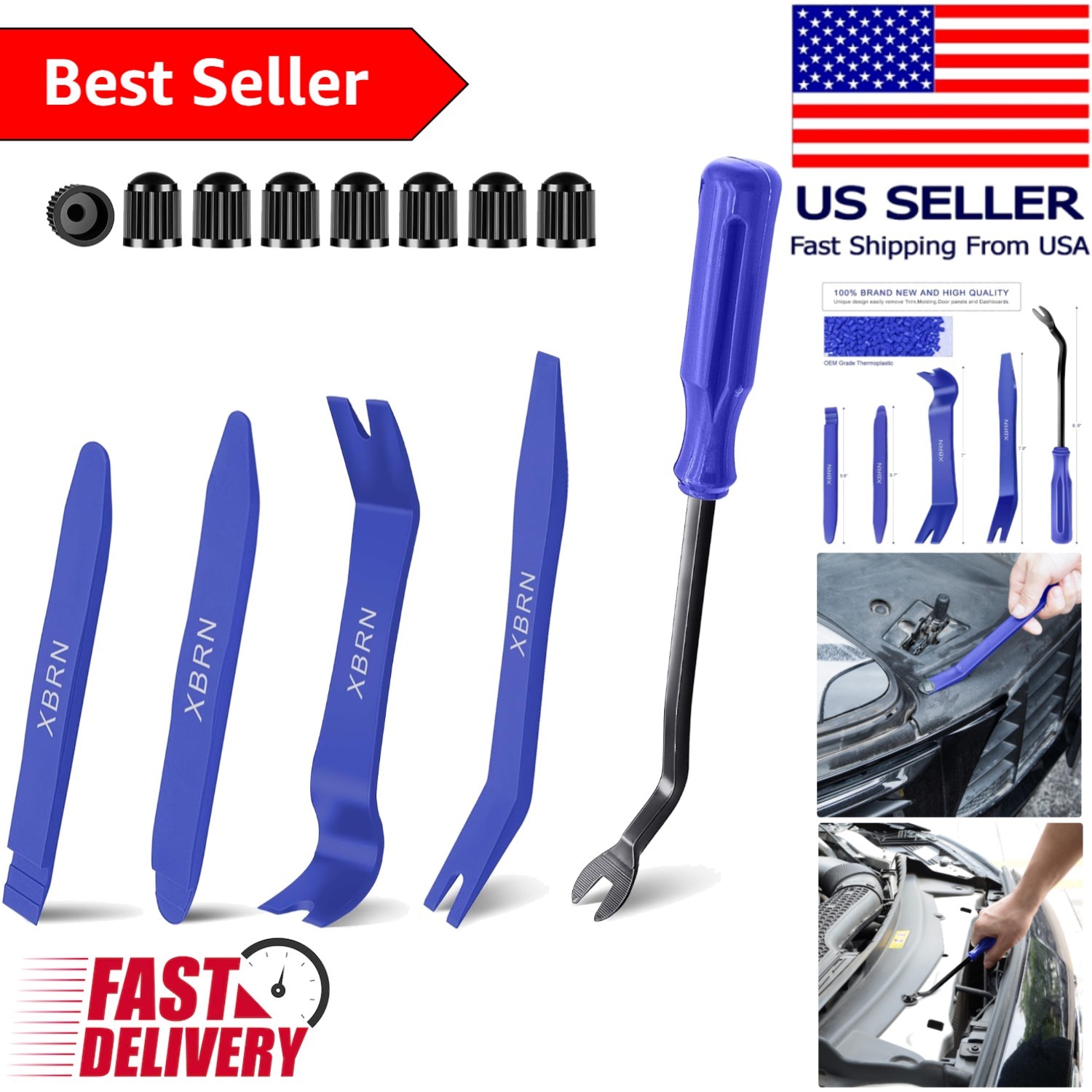 Lightweight Auto Trim Removal Tools Set – 13 Pieces for Efficient Car Upgrades