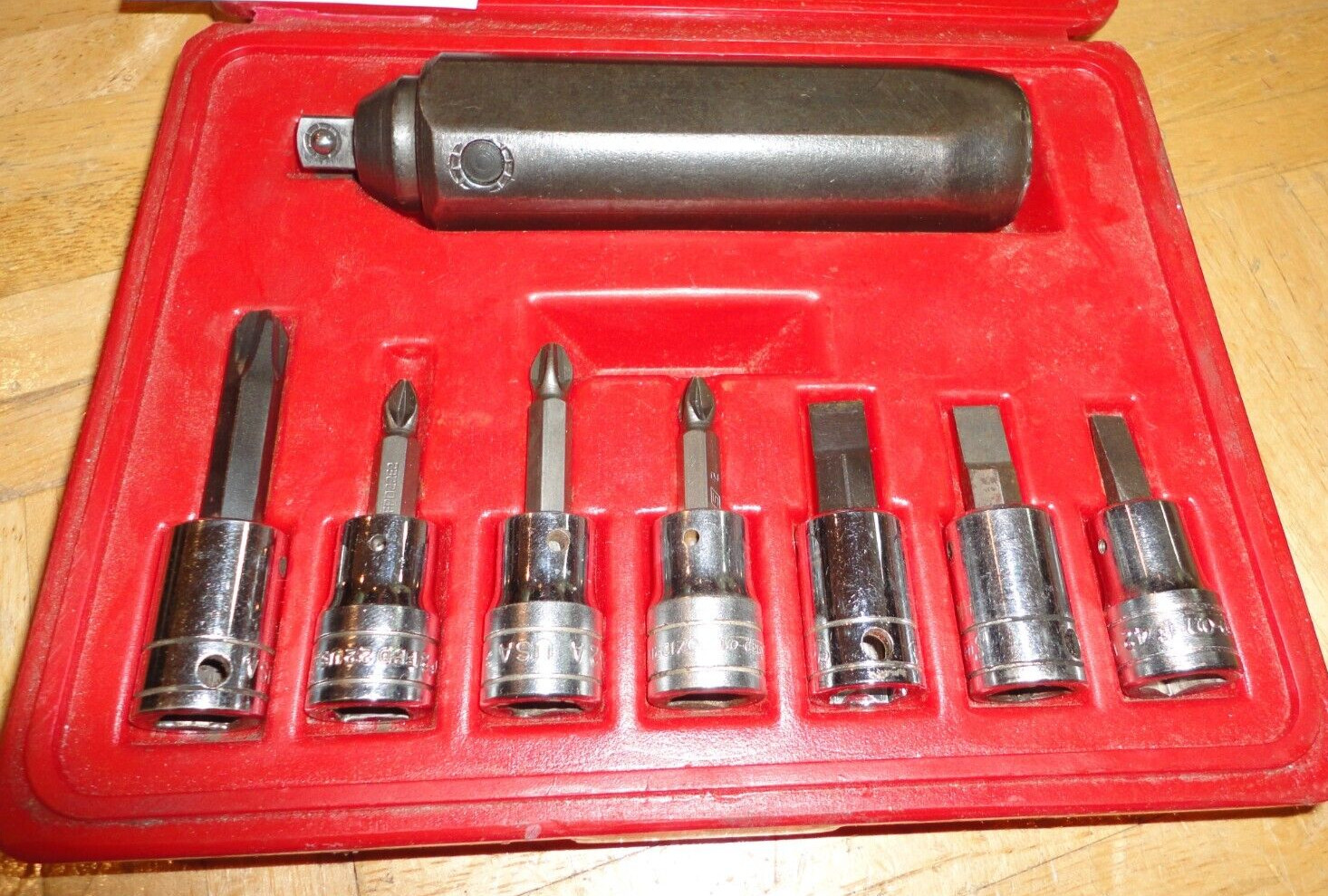 SNAP-ON TOOLS 8 PIECE 3/8 DRIVE IMPACT DRIVER SET 208EPIT