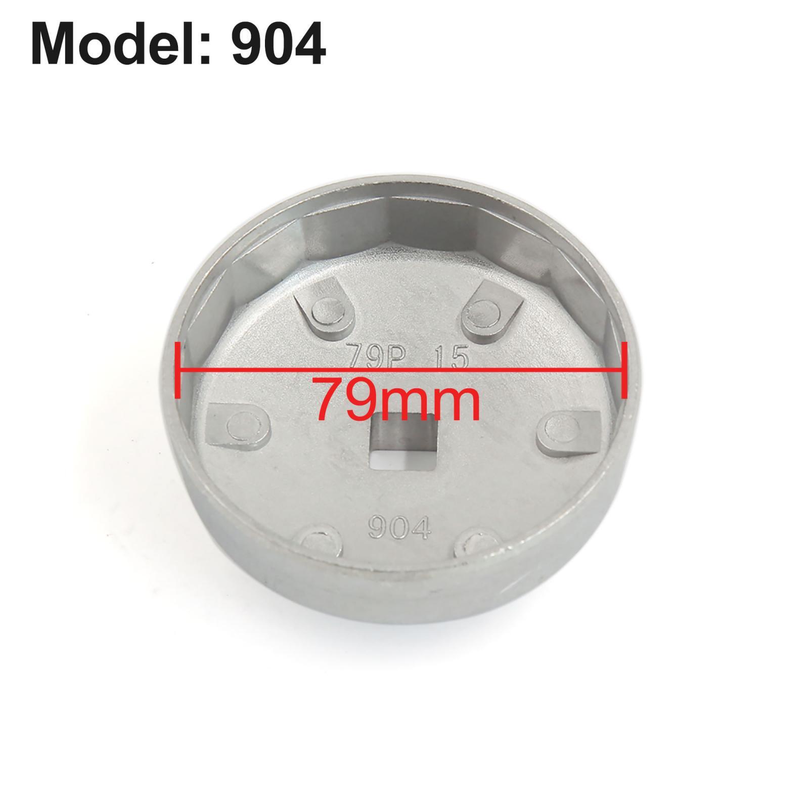 1/2″ Square 15 Flutes 79mm Cap Oil Filter Wrench Car Remover Tool for Hyundai