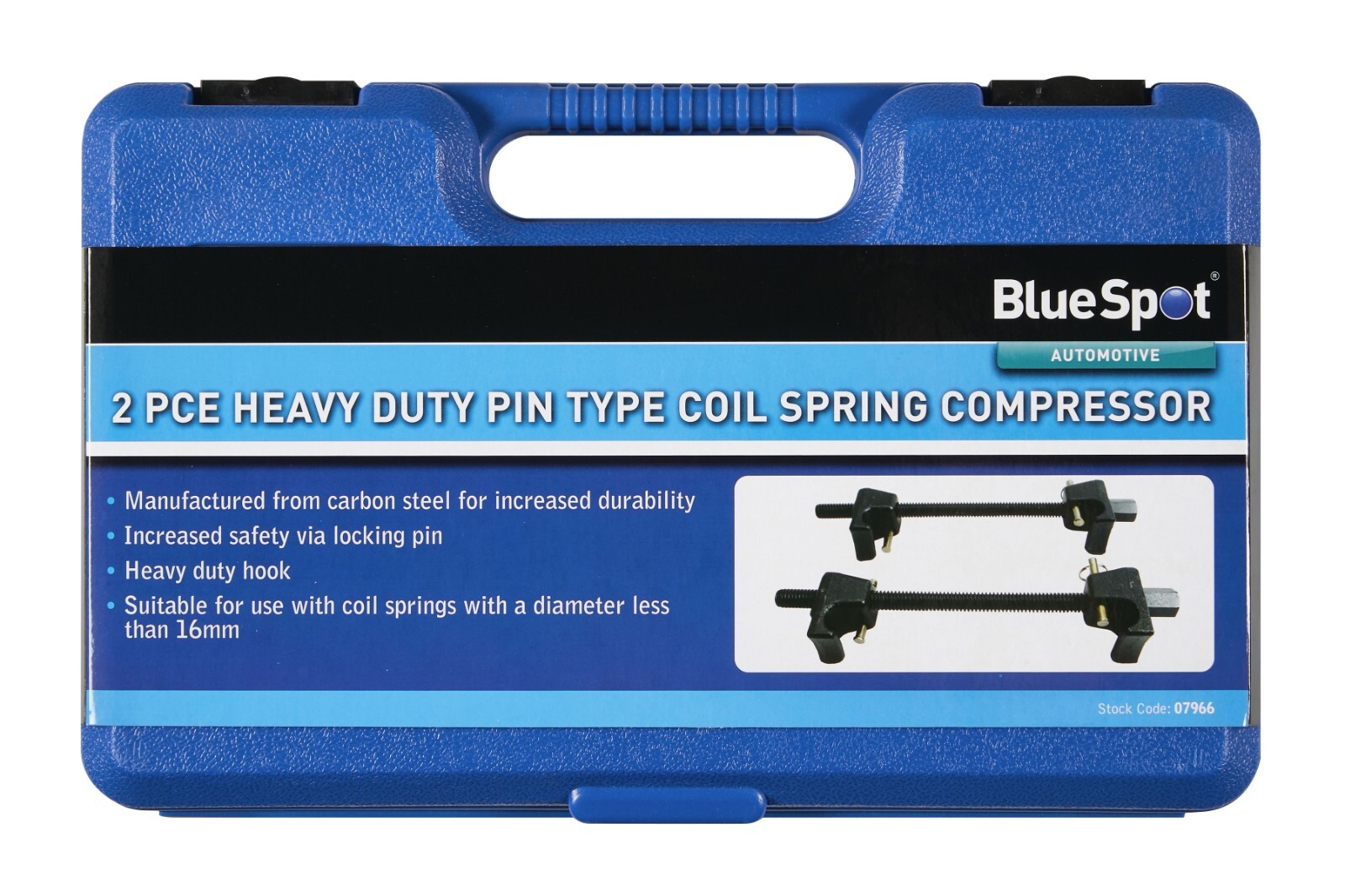 Blue Spot Extra Long Heavy Duty Pin Type Coil Spring Compressor Clamps 07966