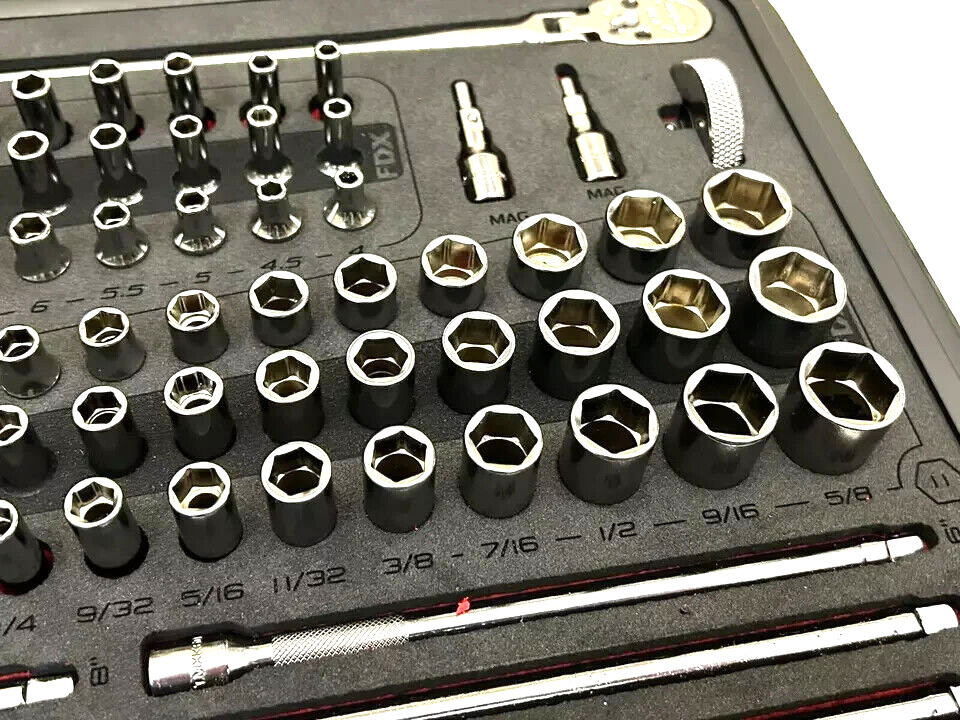 New Snap-on™ 1100TMPBFR 100pc 1/4″dr Metric / SAE General Service Set w/ Case