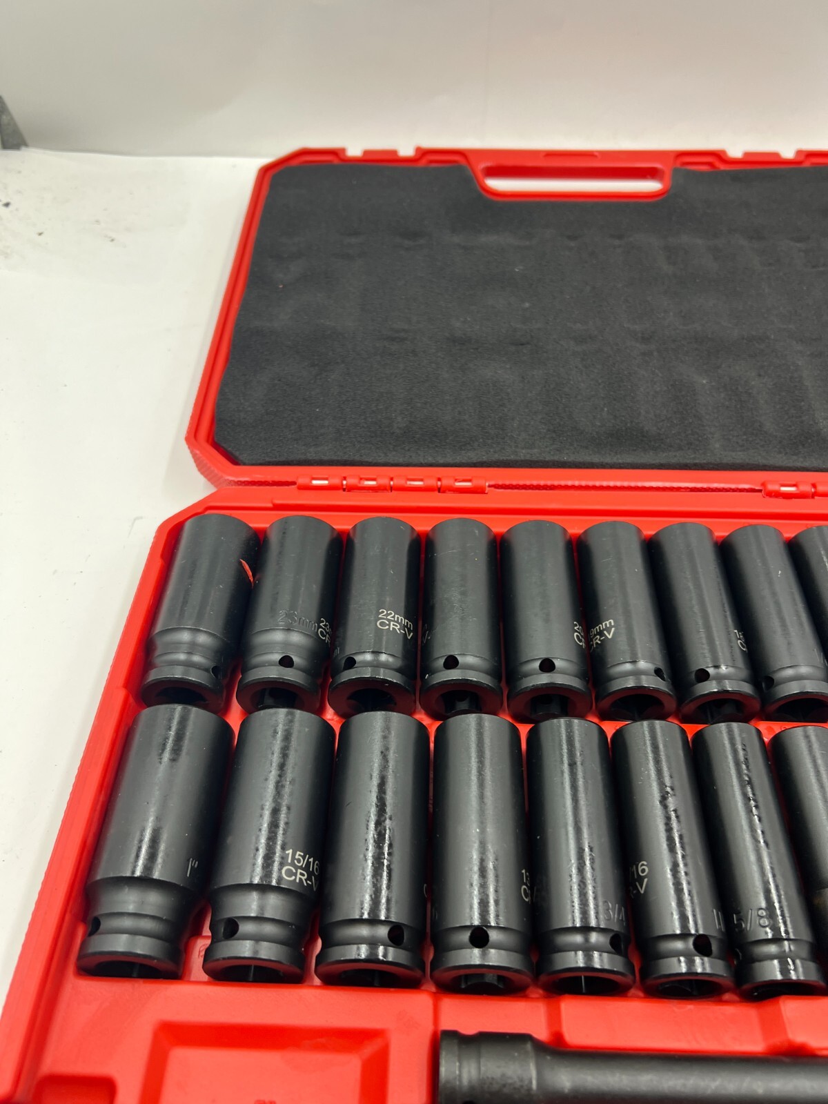 Drive Deep Impact 29 Piece Socket CR-V Extension Bar SAE Metric Black