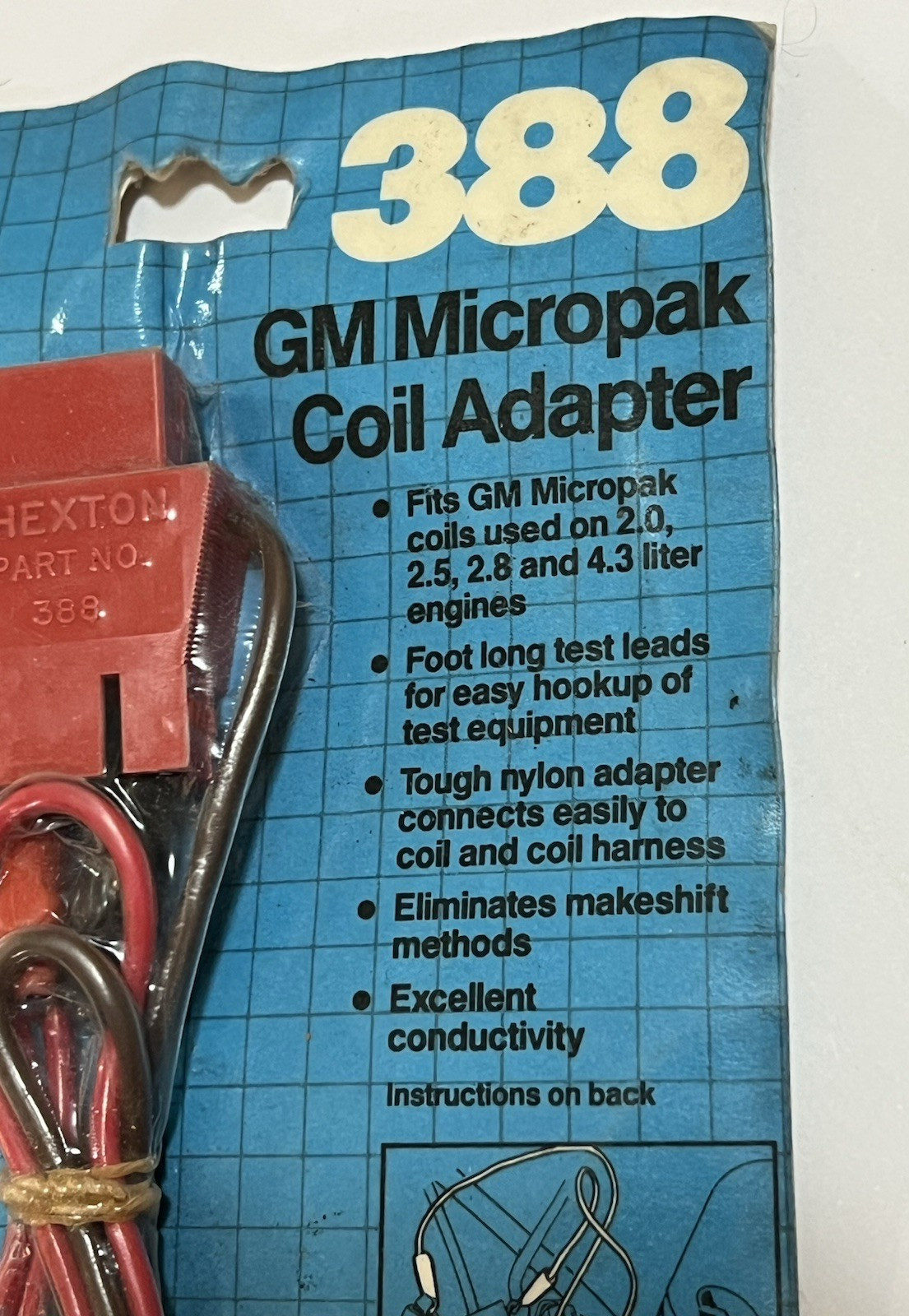 Thexton 388 GM Micropak Coil Adapter NOS 2.5L 2.8L 4.3L Engines Made in USA