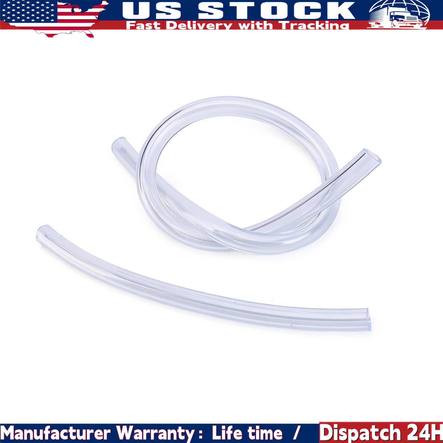 6 PCS BRAKE BLEEDER HOSE, ONE WAY CHECK VALVE TUBE BLEEDING TOOL KIT SILVER NEW