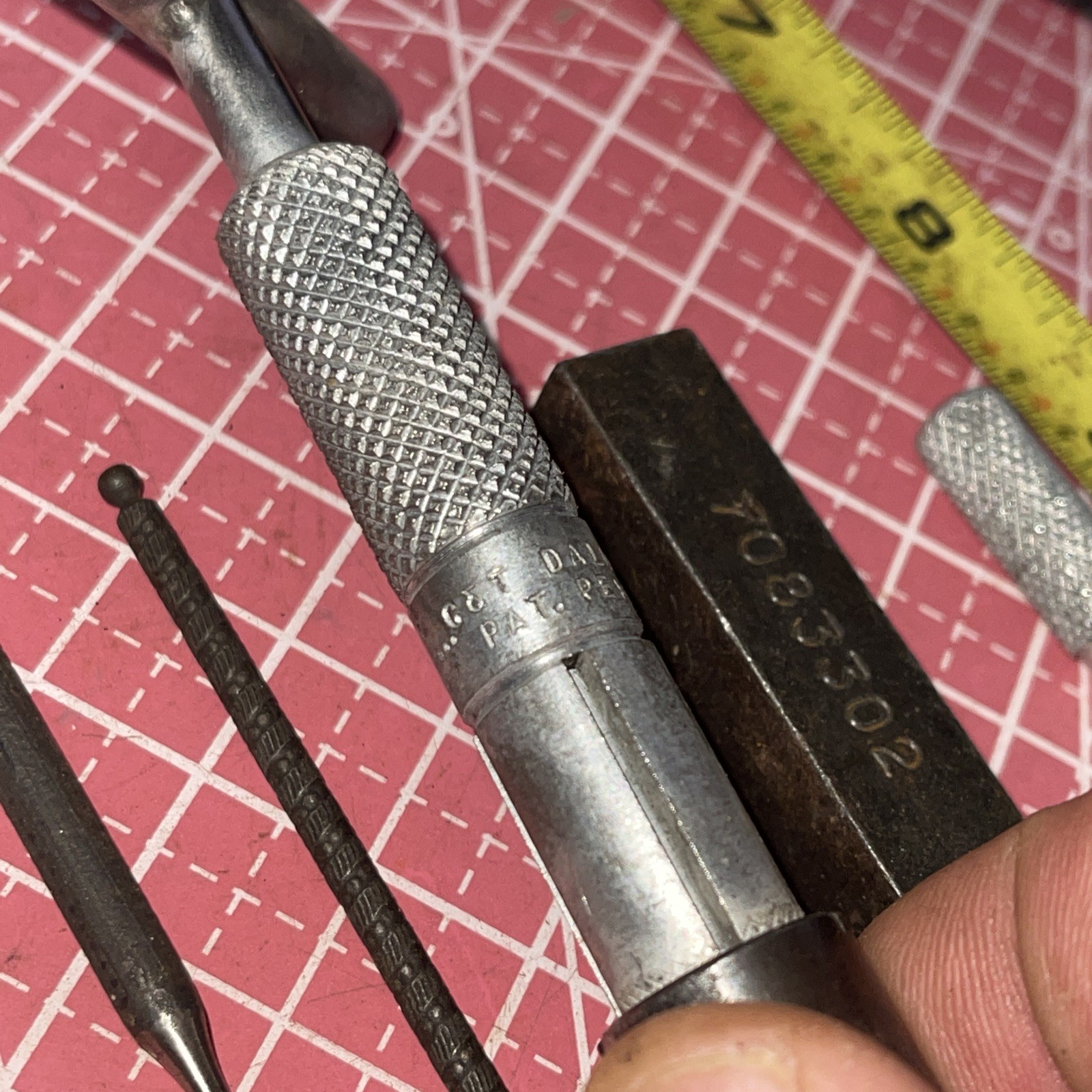 Machinist USA Micro Tool Lot Vintage Knurled MAYHEW General Textron Punch Screw
