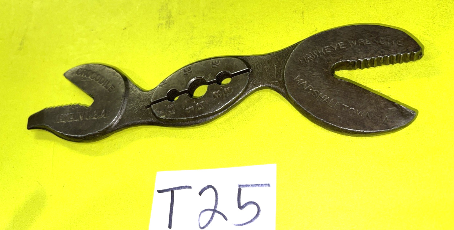 HAWKEYE WRENCH CO. CROCODILE DOUBLE END WRENCH FREE SHIPPING IN THE US