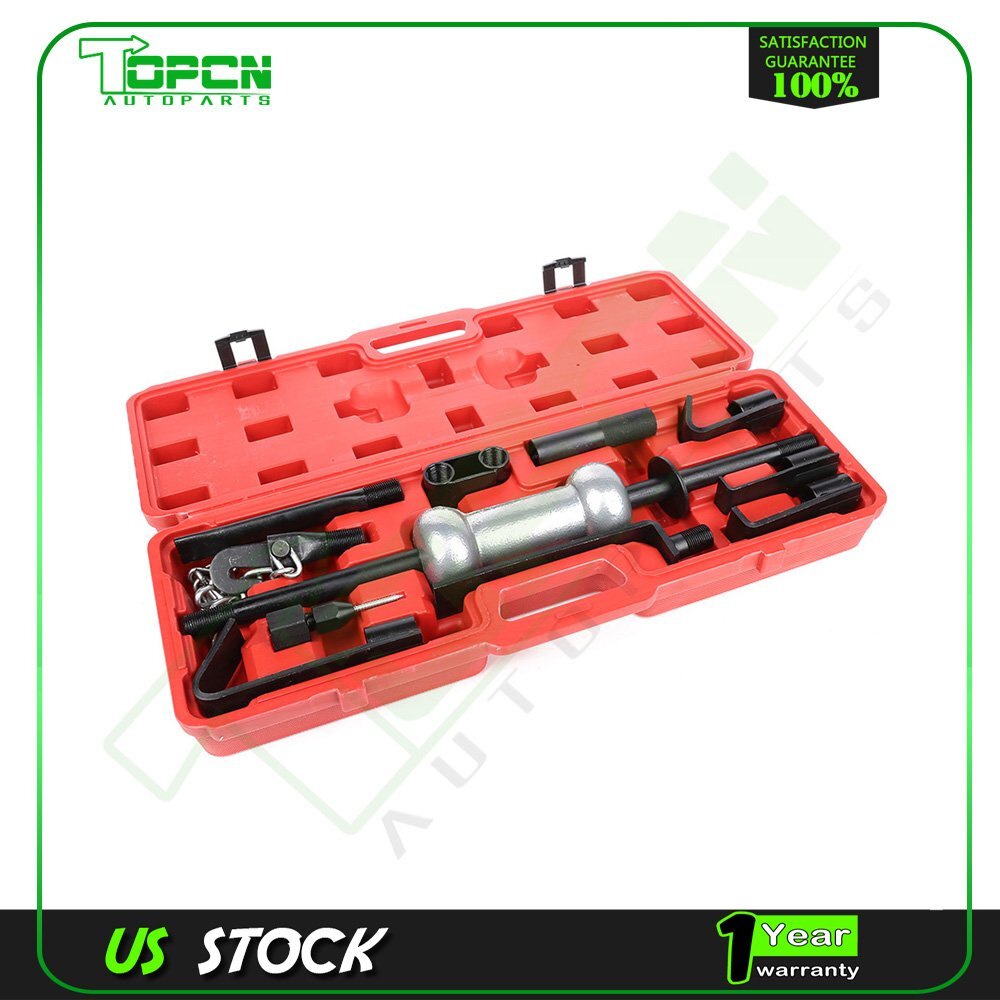 13PC Heavy Duty Dent Puller w/10lbs Slide Hammer Auto Body Truck Repair Tool Kit