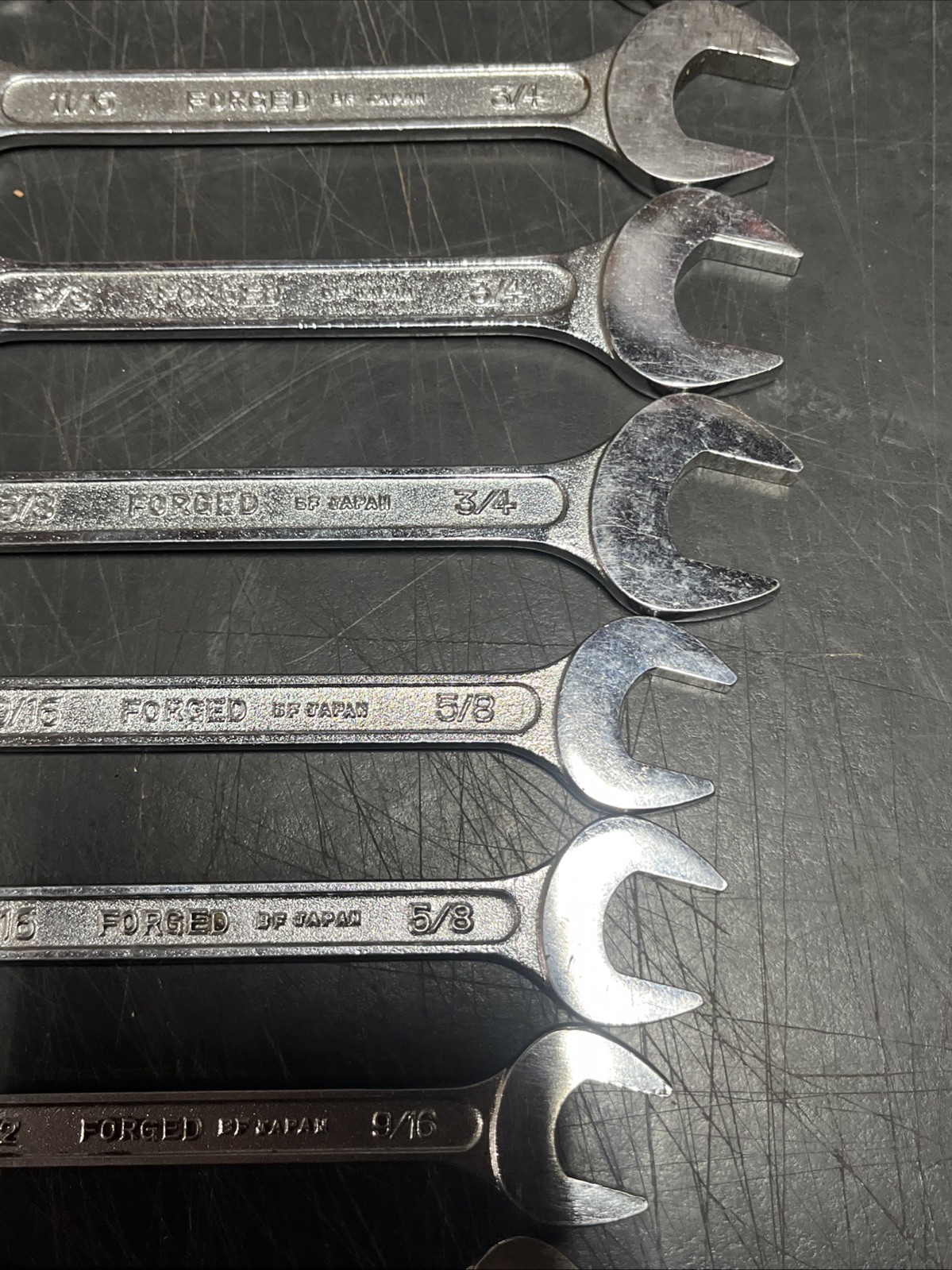 Vintage Sears Double Open End Wrenchs SAE W/ Original Bag 1 Size Missing +extra