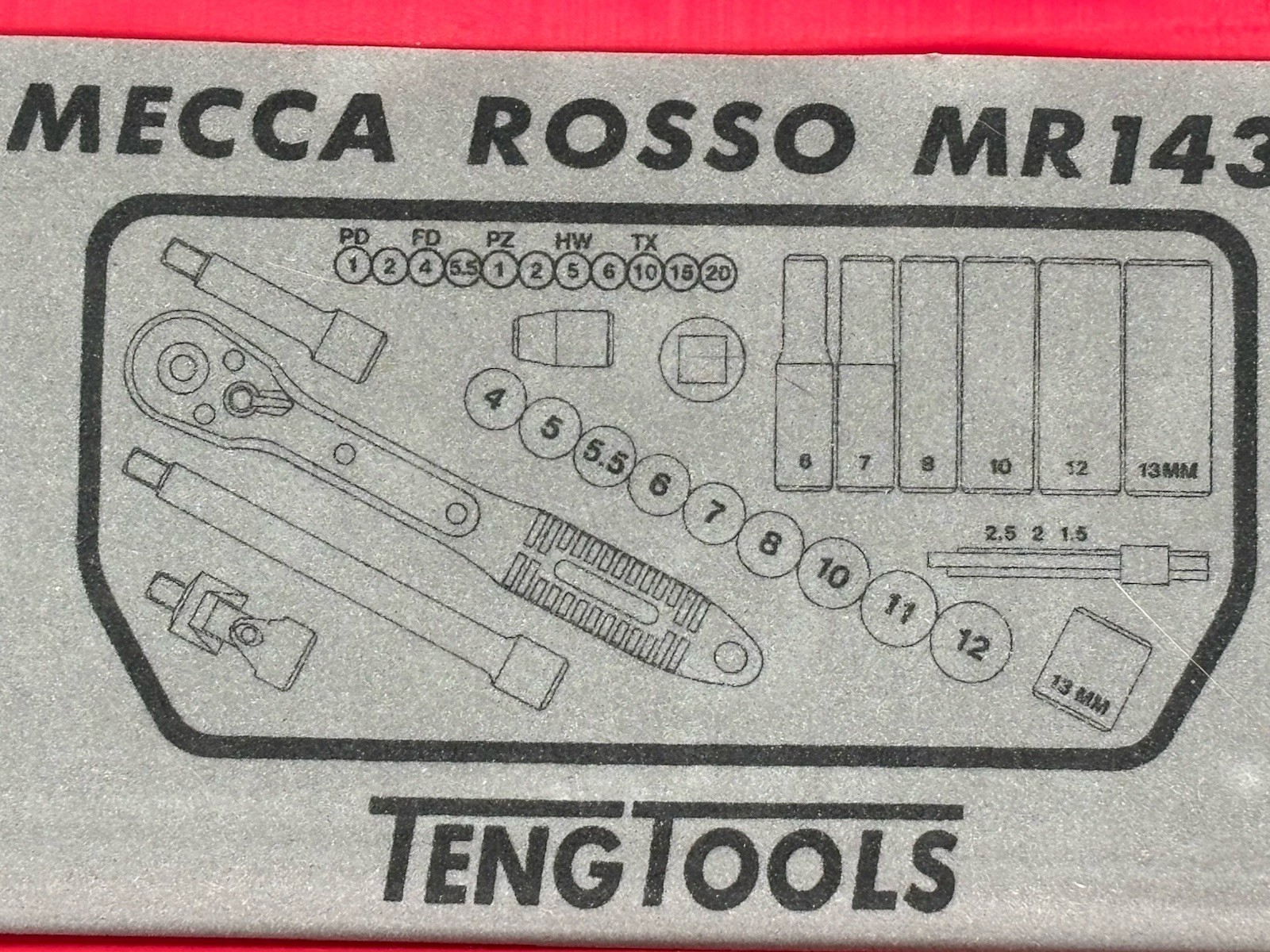 Teng Tools Mecca Rosso MR1436 – Socket Wrench Set
