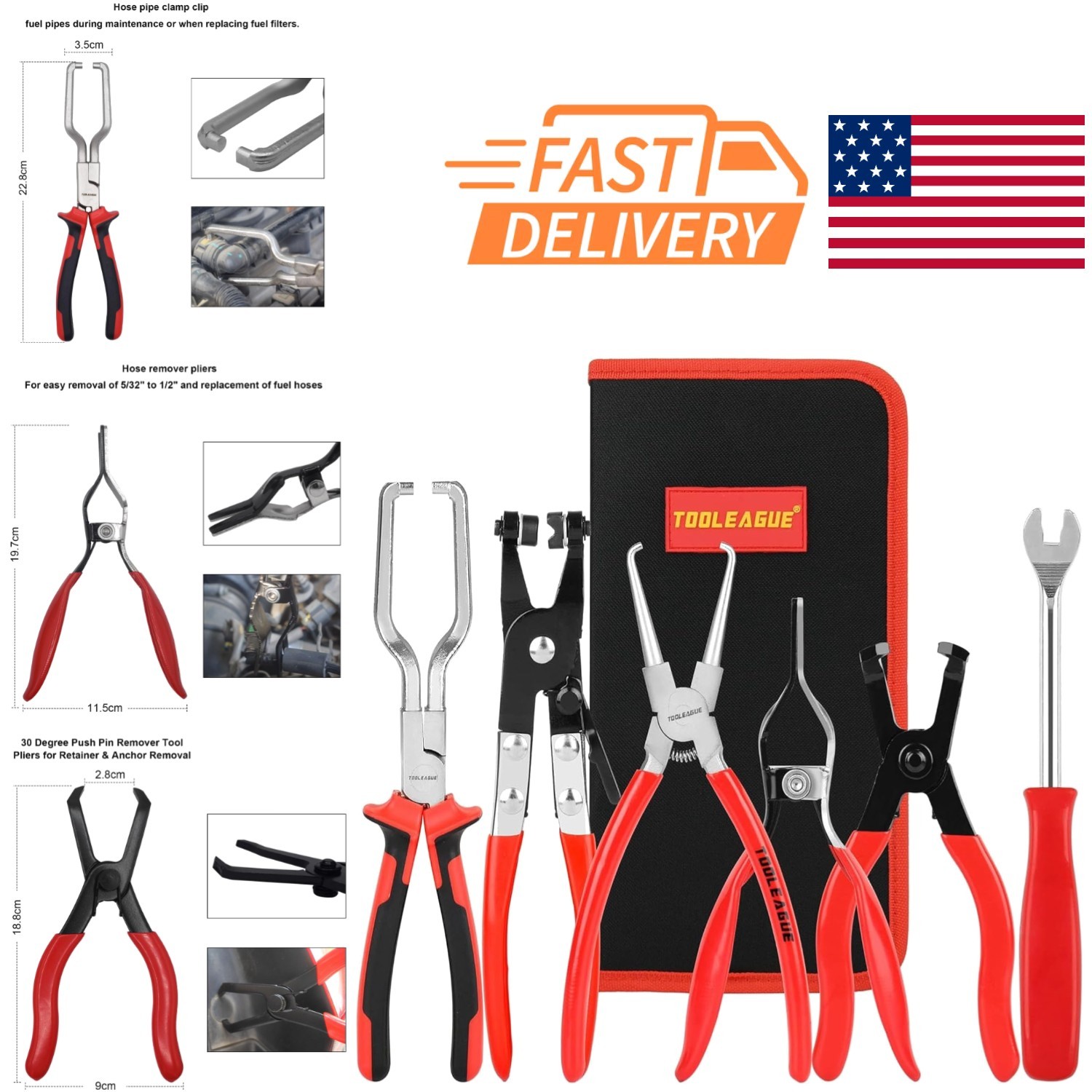 9 Inch Fuel Filter Caliper with Ergonomic Grip for Easy One Hand Operation