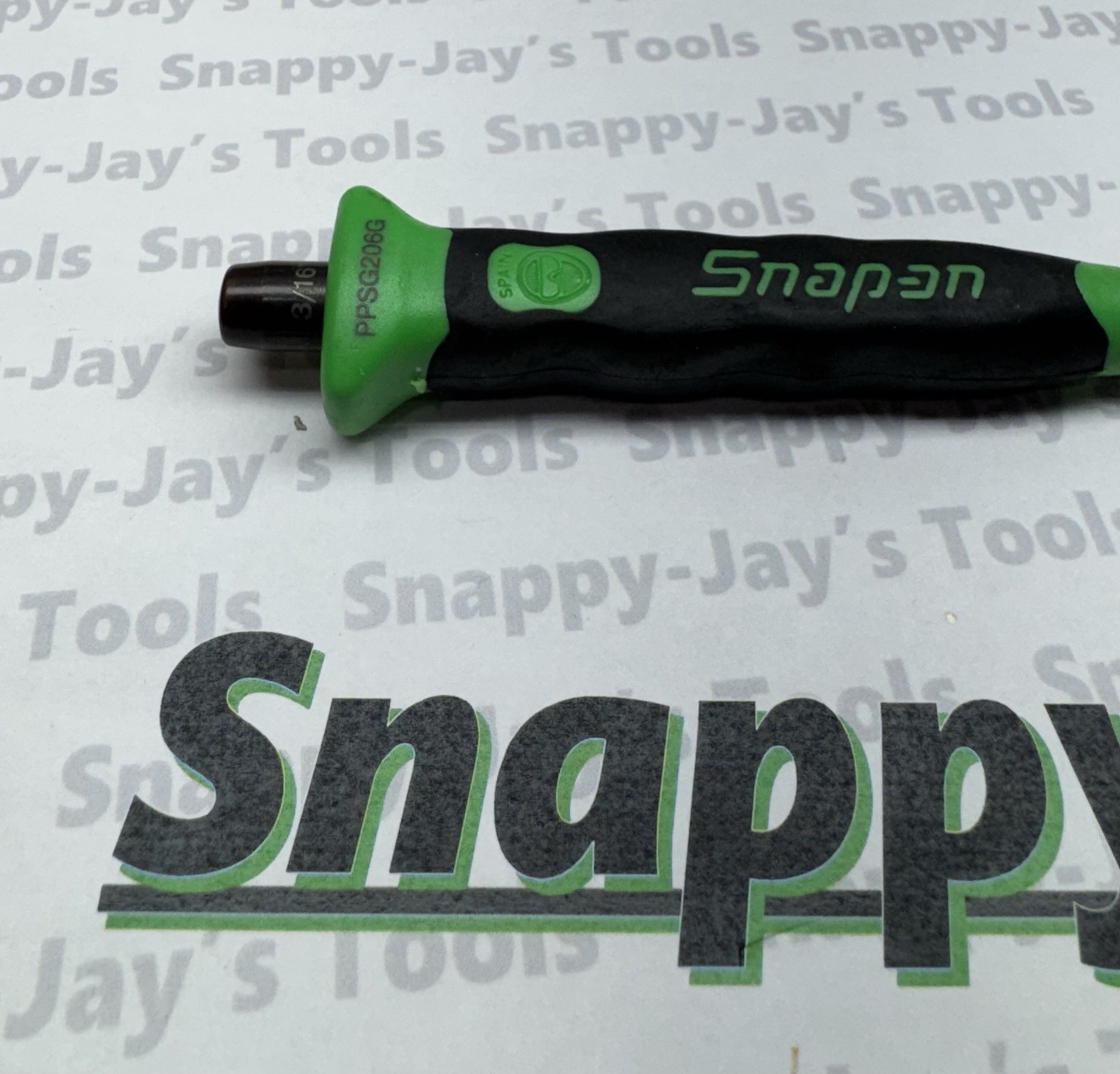 Snap-on Tools SPAIN NEW GREEN Soft Grip 3/16″ Starter Punch PPSG206G