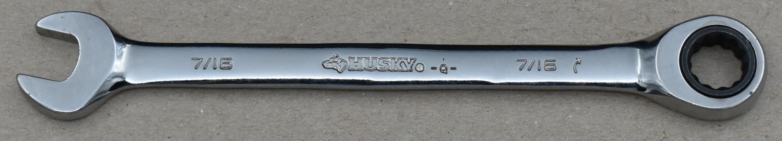 HUSKY TOOLS Q-, 7/16″ SAE, 12-POINT, OPEN/BOX END RATCHETING WRENCH