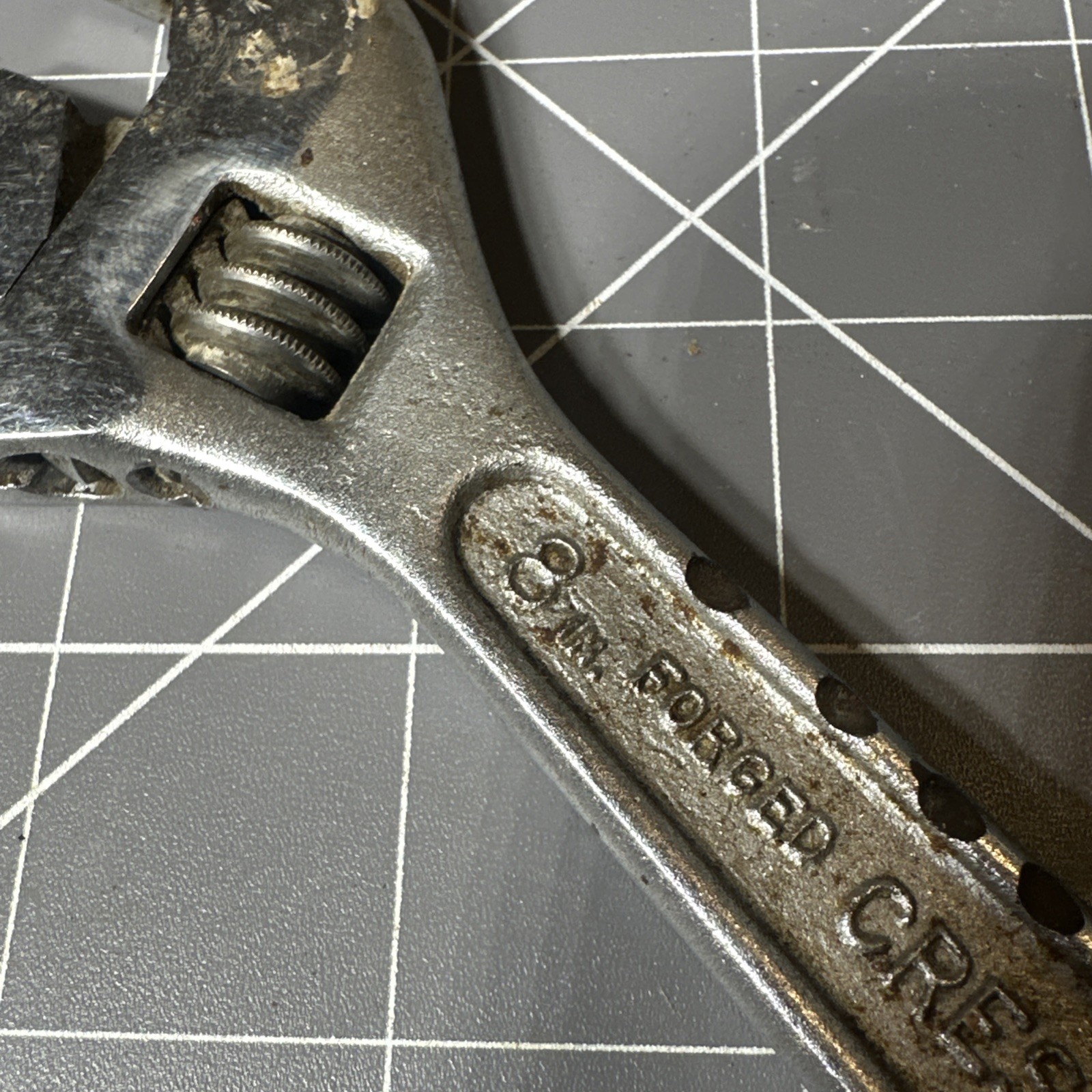 Crescent 8″ Adjustable Wrench USA Original Crestoloy Vintage