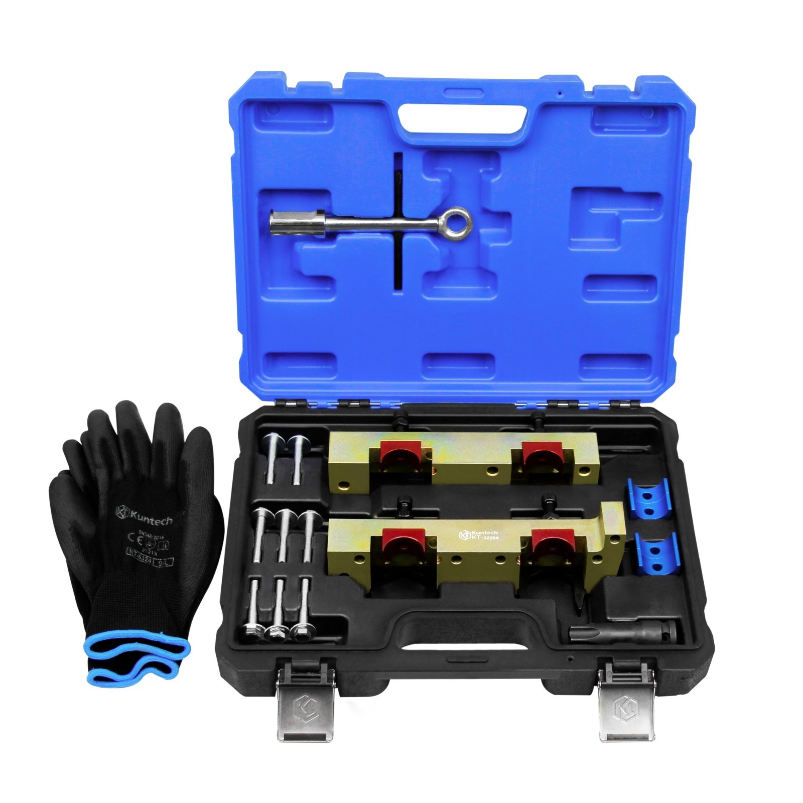 17PCS Engine Timing Tool Kit, Fuel Injector Remover, Camshaft Alignment Tools fo