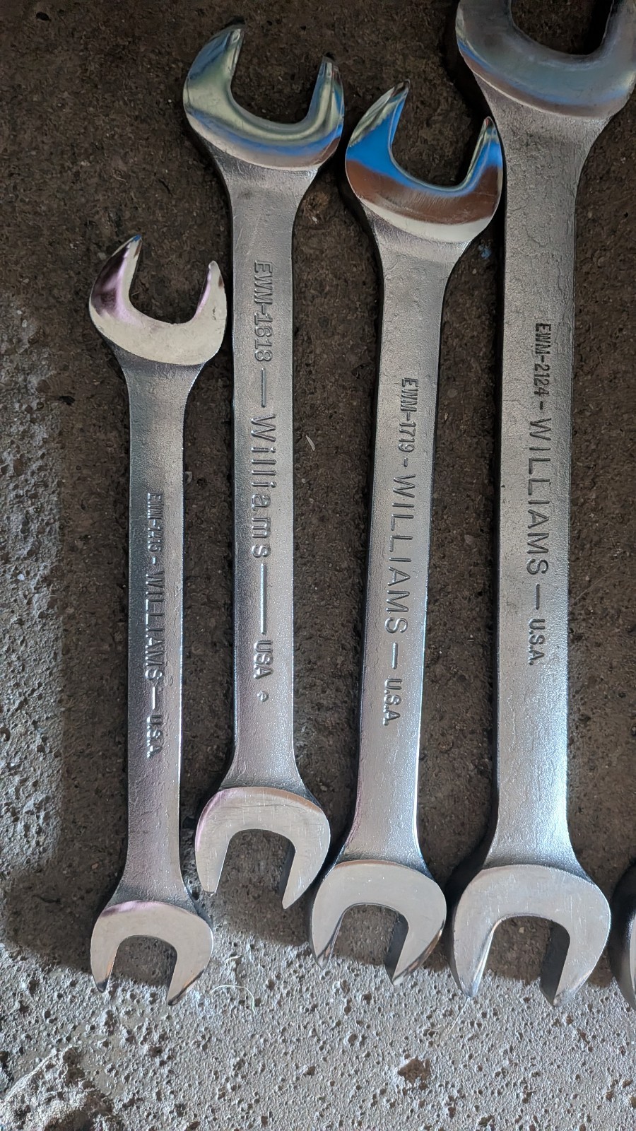 6 Williams Wrenches Combination Metric Open End 30MM 27 24 21 19 17 18 15 16