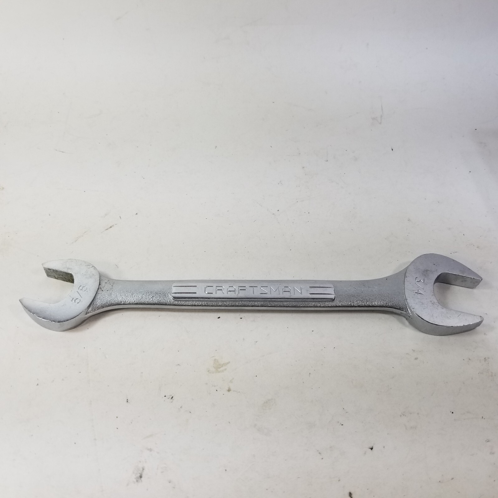 Vintage USA Craftsman 5/8″ X 3/4″ Double Open End Wrench -V- Series 44582 SAE
